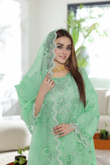 Mintara By Dressline Semi Stitched 3 Piece Aiyudia Formals Collection'2025-mintara-semi-stitched-fresh-mint