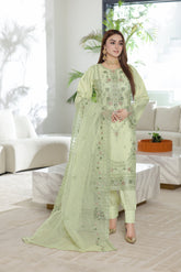 Mintara By Dressline Semi Stitched 3 Piece Aiyudia Formals Collection'2025-mintara-semi-stitched-pistachio-glow