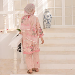 Suntex Stitched 3 Piece Kids Lawn Suit-SH-2659-Blush
