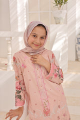 Suntex Stitched 3 Piece Kids Lawn Suit-SH-2659-Blush