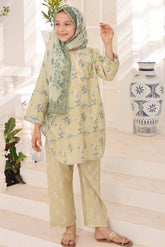 Suntex Stitched 3 Piece Kids Lawn Suit-SH-2661-Pistachio