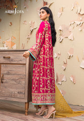 Asim Jofa Limited Edition Vol-1 2021 Ajle-05 Embroidered Cotton Net 3 Pcs