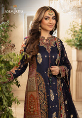 Asim Jofa Khwab-e-Naubahar Ajnb-08 Embroidered Silk 3 Pcs