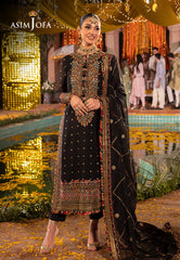Asim Jofa Designers Limited Edition Ajdad-02-Xs Embroidered Chiffon 3 Pcs