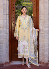 Bloom By Saira Shakira Unstitched 3 Piece Luxury Lawn Collection'2025-04-A-Lotus Reverie