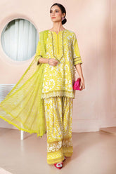 M.Prints By Maria B Unstitched 3 Piece Spring Summer Suit-04-A