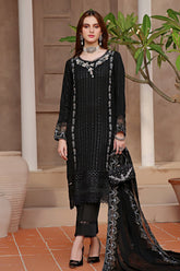 Hazel By Guzel Stitched 3 Piece Festive Formals with Clutch Suit-04-Moon