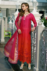 Noor by Saadia Asad Unstitched 3 Piece Eid Handwork Schiffli Laserkari Collection'2023-D-04