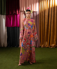 Print Therapy By Mazil Stitched Kaftan Suit-Peony