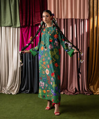 Print Therapy By Mazil Stitched Kaftan Suit-Petunia