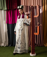 Print Therapy By Mazil Stitched Kaftan Suit-Snowdrop