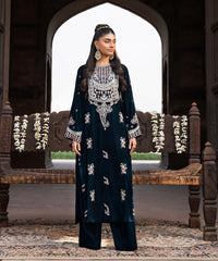 Makhmal By Mazil Stitched 2 Piece Formals Suit-Dove