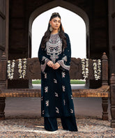 Makhmal By Mazil Stitched 2 Piece Formals Suit-Dove