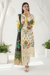 Isla By Dor Stitched 3 Piece Emb Lawn Collection'2026-S26-VI-04