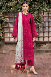 Shahkar by Jazmin Unstitched 3 Piece Luxury Emb Eid Lawn Suit-SI 26-D04
