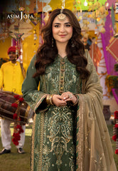 Asim Jofa Dastaan Ajda-26 Embroidered Lawn Silk 3 Pcs