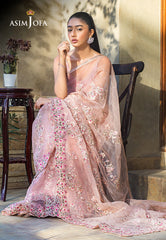 Asim Jofa Limited Edition Vol-1 2021 Ajle-13 Embroidered Organza 2 Pcs