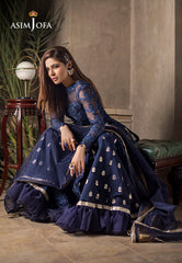 Asim Jofa Limited Edition Vol-1 2021 Ajle-09 Embroidered Organza 3 Pcs