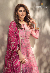 Asim Jofa Limited Edition Vol-1 2021 Ajle-12 Embroidered Net 3 Pcs