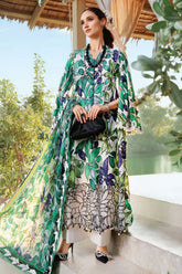 M.Prints By Maria B Unstitched 3 Piece Spring Summer Suit-05-A
