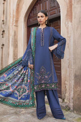 M Prints By Maria B Unstitched 3 Piece Winter Edition Suit-05-A