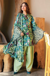 M.Prints By Maria B Unstitched 3 Piece Spring Summer Suit-05-B