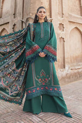 M Prints By Maria B Unstitched 3 Piece Winter Edition Suit-05-B