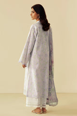Daffodils By Seran Unstitched 2 Piece Lawn Suit-05-Illy