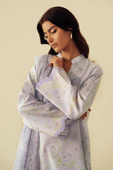 Daffodils By Seran Unstitched 2 Piece Lawn Suit-05-Illy