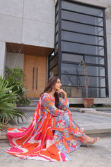 Whisper Winds By Feathers Unstitched 3 Piece Lawn Collection'2025-VARIZEN-FT486