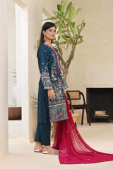 Dressline Meher Stitched 3 Piece Emb Self Lawn Jacquard Collection