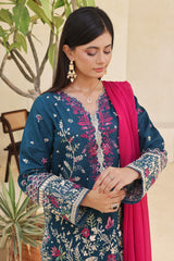 Dressline Meher Stitched 3 Piece Emb Self Lawn Jacquard Collection