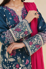 Dressline Meher Stitched 3 Piece Emb Self Lawn Jacquard Collection