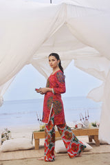 Whisper Wind By Feathers Unstitched 2 Piece Printed Lawn Suit-RUBEL-FT511