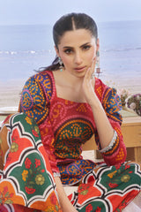 Whisper Wind By Feathers Unstitched 2 Piece Printed Lawn Suit-RUBEL-FT511