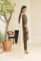 Dressline Meher Stitched 3 Piece Emb Self Lawn Jacquard Collection