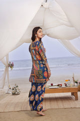 Whisper Wind By Feathers Unstitched 2 Piece Printed Lawn Suit-NAVARA-FT498