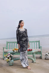 Whisper Wind By Feathers Unstitched 2 Piece Printed Lawn Suit-INKOR-FT502