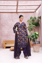 Dressline Cocktail UnStitched 3 Piece Premium Heavy Chikankari Cutwork Emb Bana Dora Digital Printed Lawn Collection