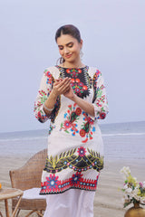 Whisper Wind By Feathers Unstitched 2 Piece Printed Lawn Suit-LUNAR-FT497