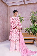 Dressline Cocktail UnStitched 3 Piece Premium Heavy Chikankari Cutwork Emb Bana Dora Digital Printed Lawn Collection