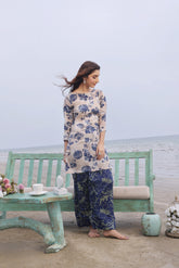 Whisper Wind By Feathers Unstitched 2 Piece Printed Lawn Suit-AQUIN-FT501