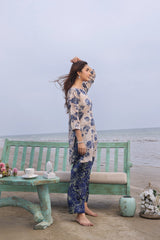 Whisper Wind By Feathers Unstitched 2 Piece Printed Lawn Suit-AQUIN-FT501