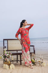 Whisper Wind By Feathers Unstitched 2 Piece Printed Lawn Suit-FLAMYN-FT512