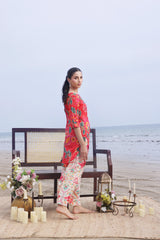Whisper Wind By Feathers Unstitched 2 Piece Printed Lawn Suit-FLAMYN-FT512