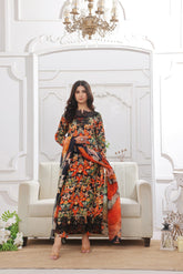 Midnight Murmurs By Feathers Lawn Suit-VARNIKA-FT483