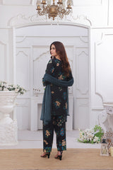 Midnight Murmurs By Feathers Lawn Suit-AVENOR-FT482