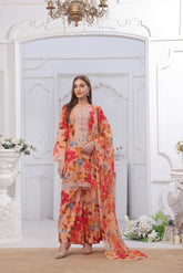 Midnight Murmurs By Feathers Lawn Suit-FAYLIN-FT479