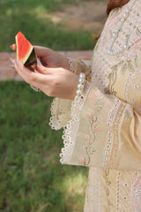 Dressline Hayam Ready-To-Wear 3 Piece Premium Heavy Chikankari Emb Bana Dora Lawn Collection