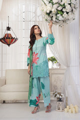 Midnight Murmurms By Feathers Lawn Suit-SKYLOR-FT481